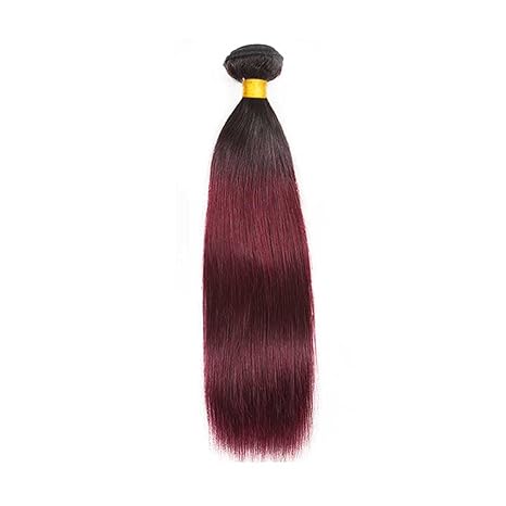 1B/99J Ombre Human Hair Bundles – Straight | Sleek, Rich Color Blend