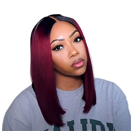 100% Indian Remy Human Hair 1B99J Bob Wig – Natural Look & Feel