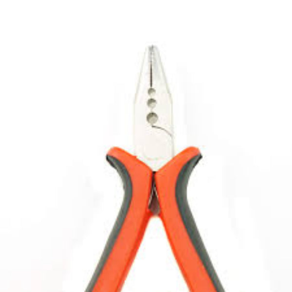 3-Hole I-Tip Hair Extension Tool – Professional Microlink & Bead Application Pliers