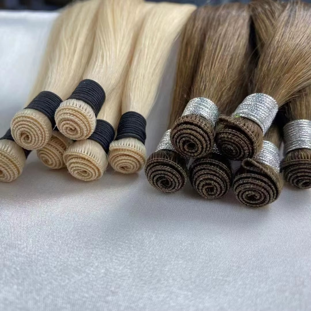 22" Hand-Tied Hair Extensions – 100% Human Hair for Seamless Length & Volume