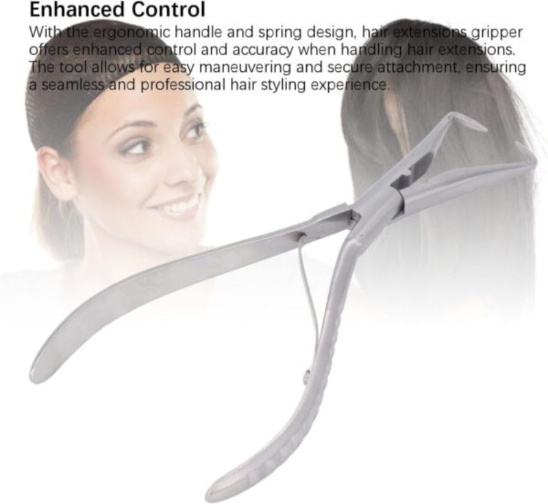 Stainless Steel Hair Extension Clamp Tool Gripper for Micro Links Micro Loops