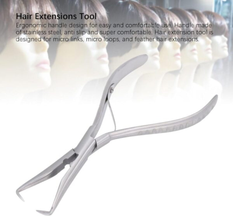 Stainless Steel Hair Extension Clamp Tool Gripper for Micro Links Micro Loops