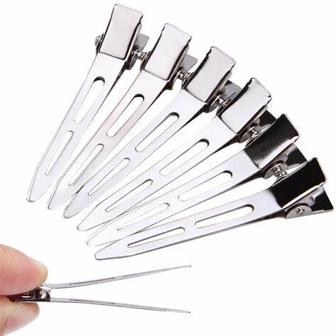 Stainless Steel Hair Control Clips - 10 Piece
