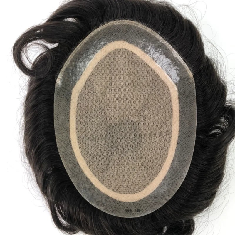 Men Toupee Silk Top Base