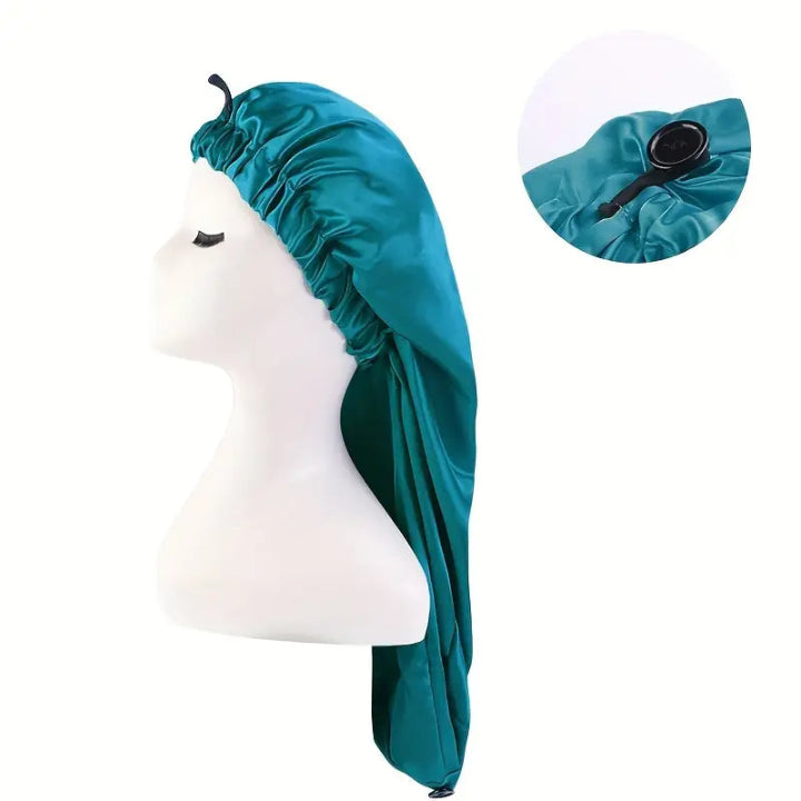 💤 Bonnet Cap – Snug Fit for All Hair Types | Nighttime Hair Protection