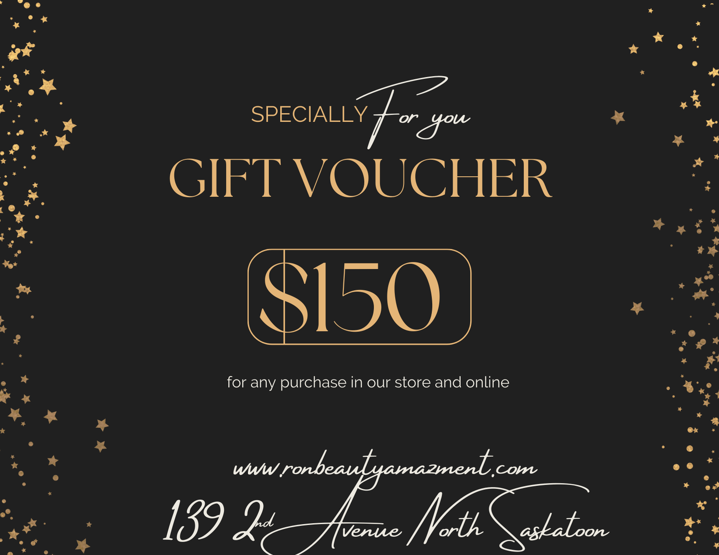 Ronbeautyamazement Gift Certificate