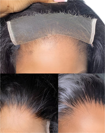 Close-Up of 4x4 Lace Closure – Seamless Hairline Blend