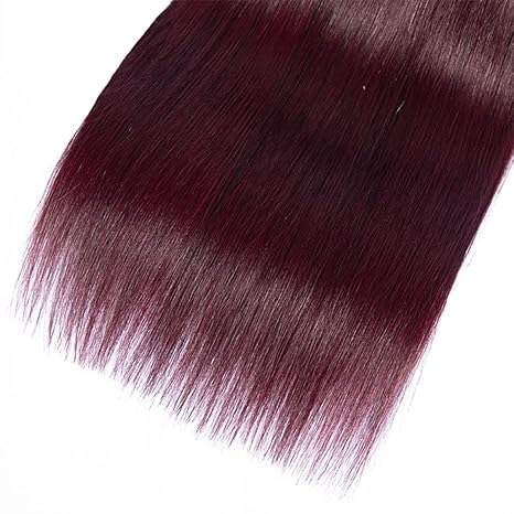 1B/99J Ombre Human Hair Bundles – Straight | Sleek, Rich Color Blend
