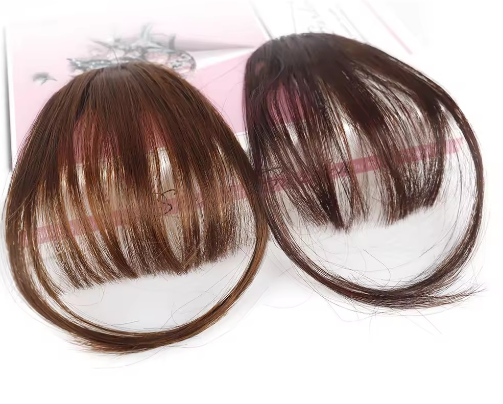 Straight Bangs with Clip Extensions