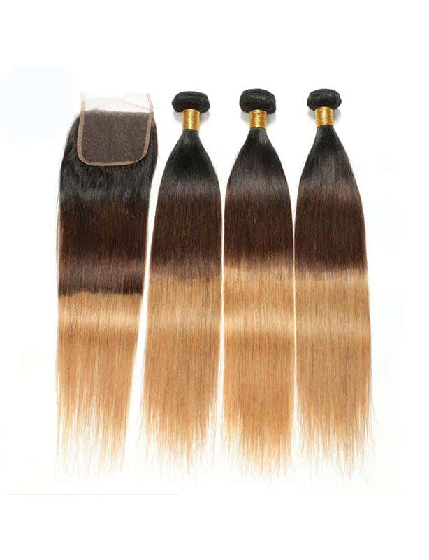 1B/4/27 Ombre Straight Bundles