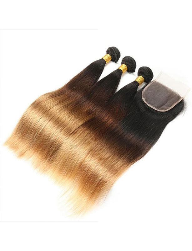 1B/4/27 Ombre Straight Bundles