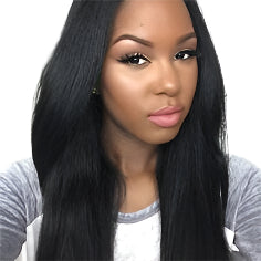 Pre-Styled Yaki Straight Wig – No Flat Iron Needed