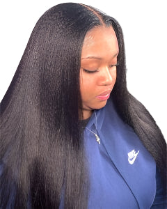 Virgin Human Hair Yaki Wig – Tangle-Free & Easy to Maintain