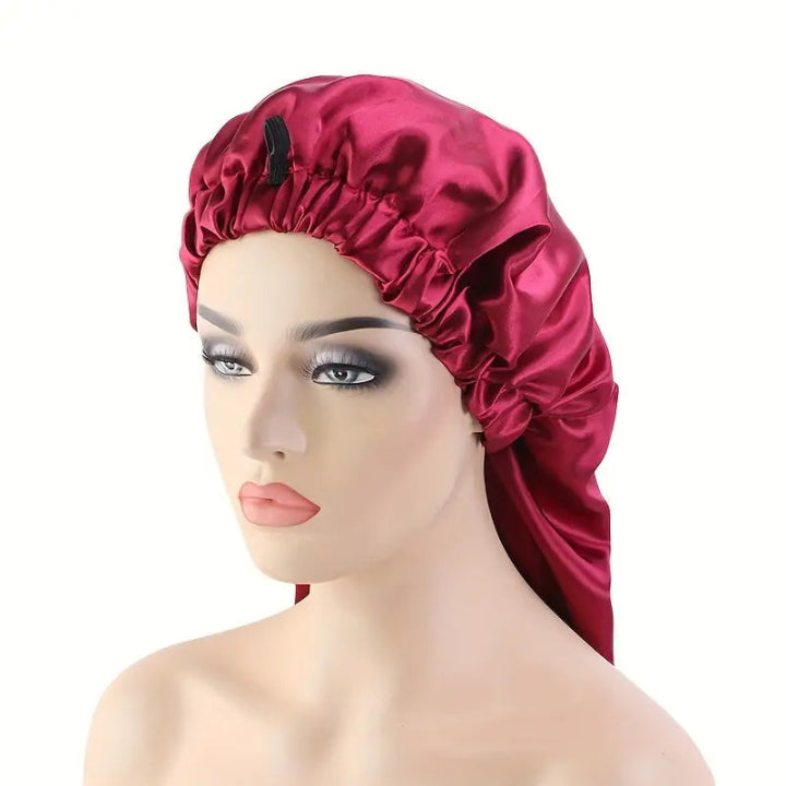 💤 Bonnet Cap – Snug Fit for All Hair Types | Nighttime Hair Protection