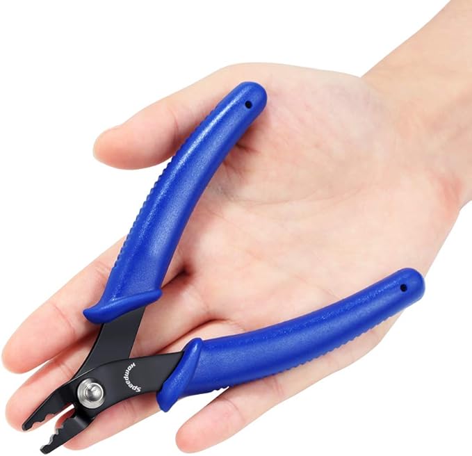 Mini Hair Extension Crimping Pliers with Spring Straight Head Multi Use