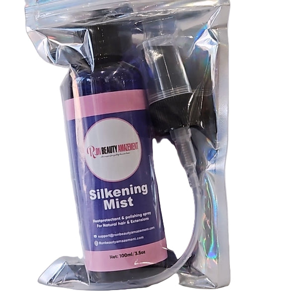 Silkening Mist – Lightweight Shine Spray for Smooth, Frizz-Free Hair
