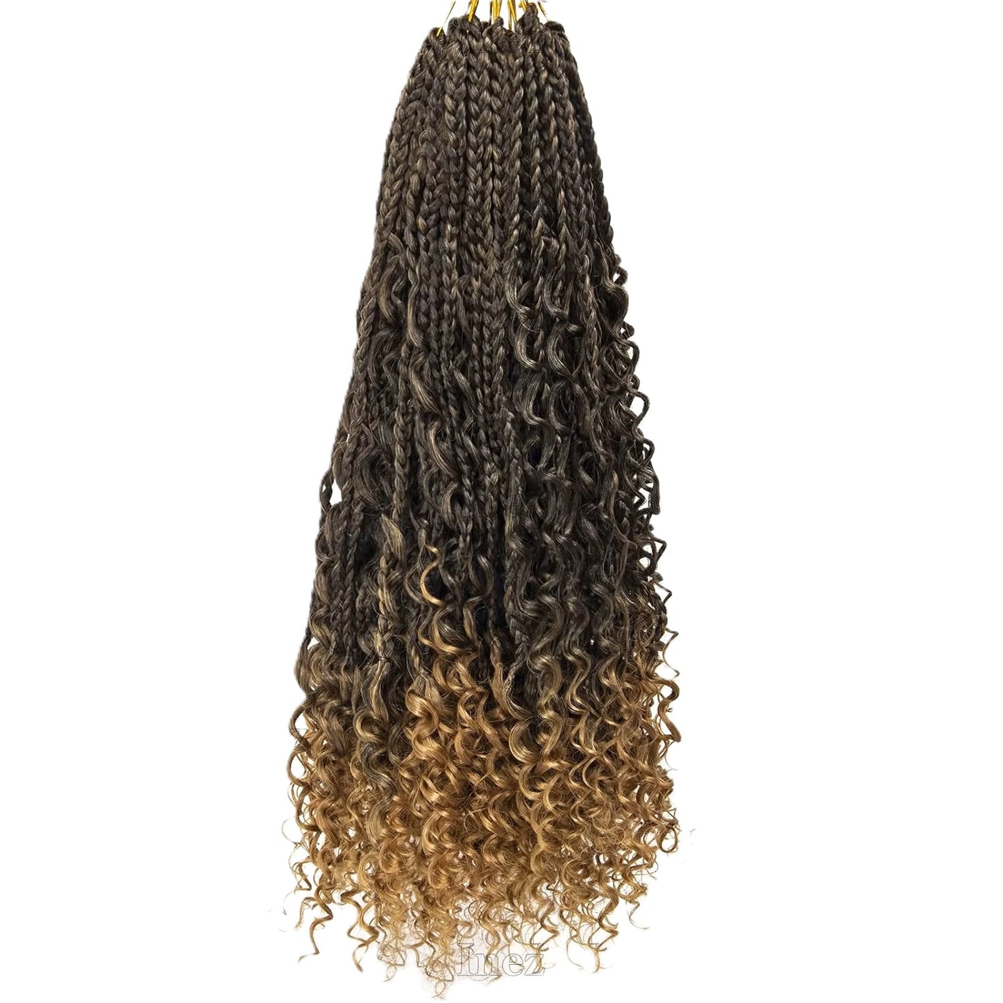 Box Braid Bohemian Crochet Hair – Pre-Looped Braids with Curly Ends