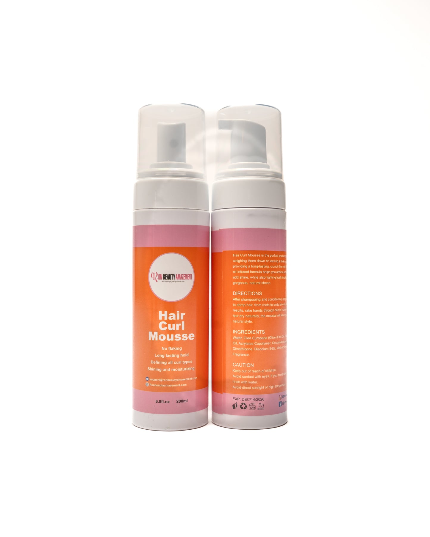 Hair Curl Mousse – Define, Hold; Volumize Curls Without Crunch