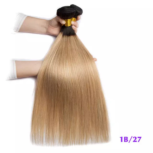 1B/27 Ombre Human Hair Extension – 100% Virgin Hair for a Natural Blonde Blend