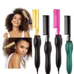 Electric Hot Comb – Straightening Heating Brush for Edges & Roots