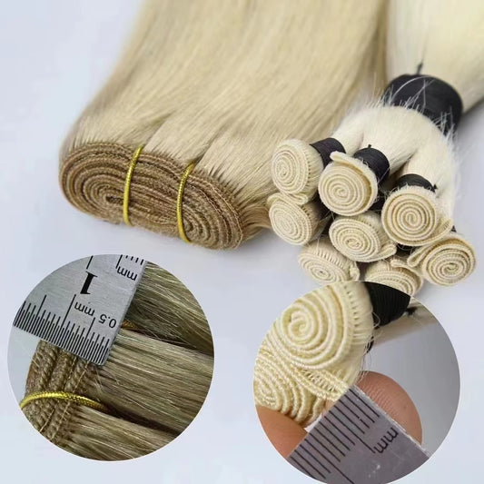 22" Hand-Tied Hair Extensions – 100% Human Hair for Seamless Length &amp; Volume