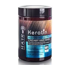 Keratin Moisturizing & Smooth Creamy Hair Mask 1000ml, designed to combat hair fall and breakage with deep hydration.