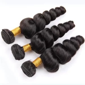 100% Human Hair Loose Wave Weft– Soft, Lush, and Long-Lasting Virgin Hair Bundles