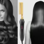 Electric Hot Comb – Straightening Heating Brush for Edges & Roots