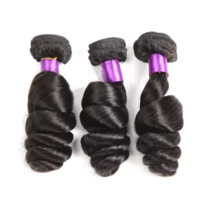 100% Human Hair Loose Wave Weft– Soft, Lush, and Long-Lasting Virgin Hair Bundles