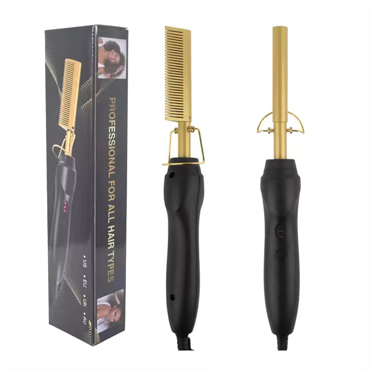 Ceramic Hot Comb – Electric Hair Straightening Comb for Smooth, Silky Styles