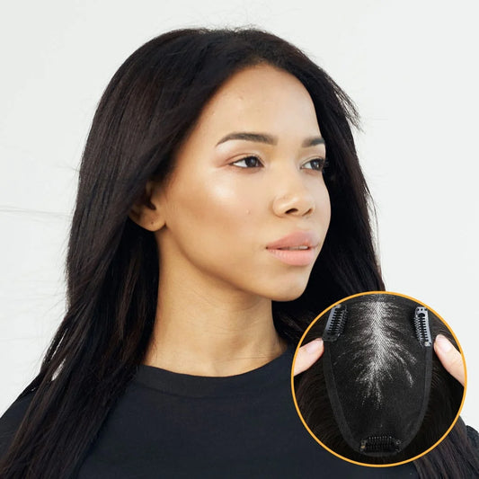 ✨ 3.5″x5.5″ Lace Hair Topper – 100% Human Hair for Natural Coverage