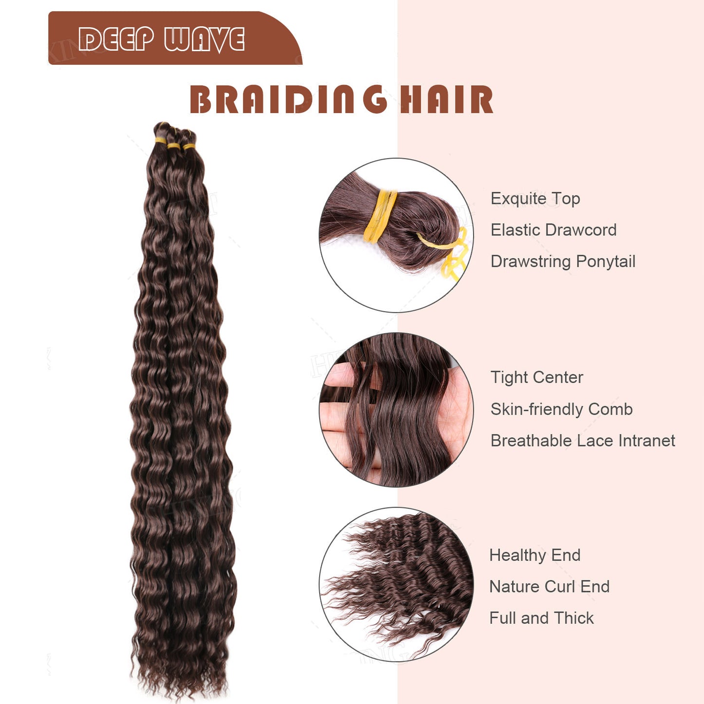 Long Deep Wave Hair – Natural Synthetic Extensions