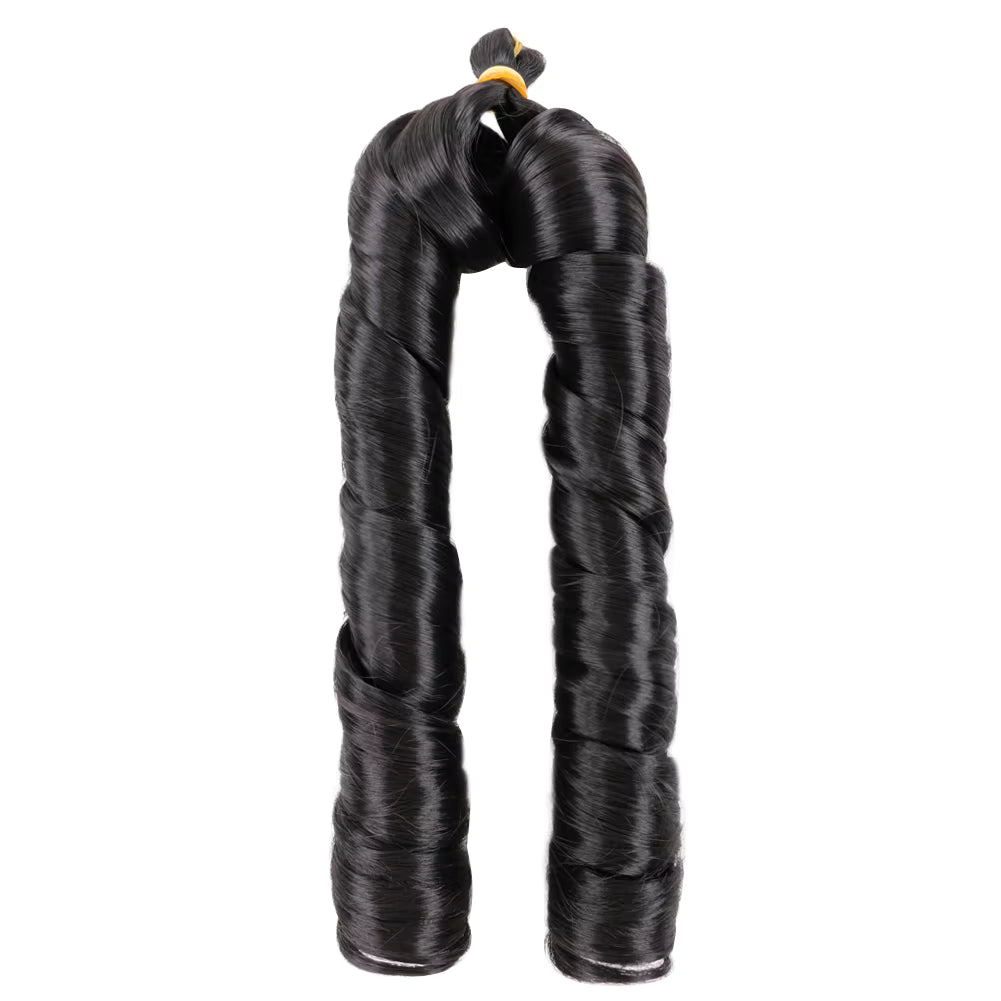 Loose Wavy Curls Hair 24 Inch – Soft Natural Synthetic Extensions