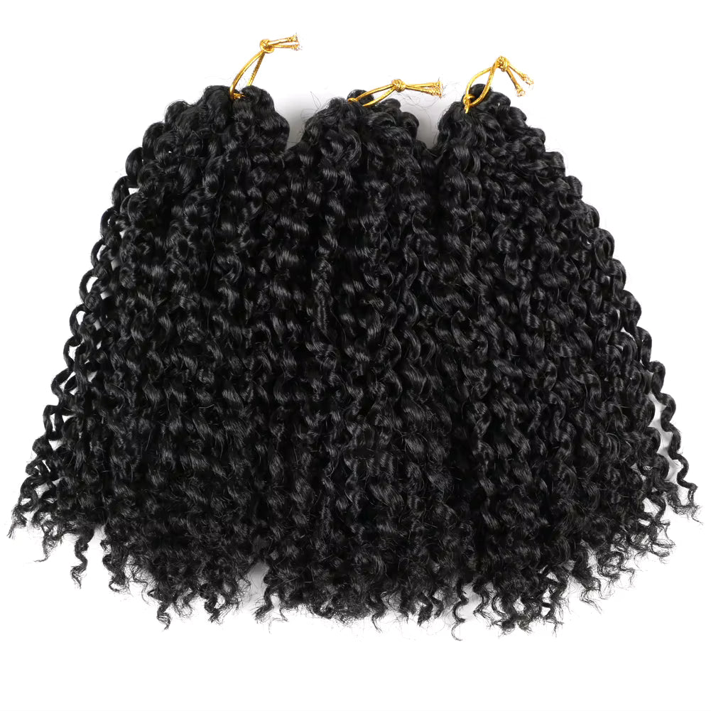 Marlybob Crochet Hair 8 Inch – Soft Natural Synthetic Curls