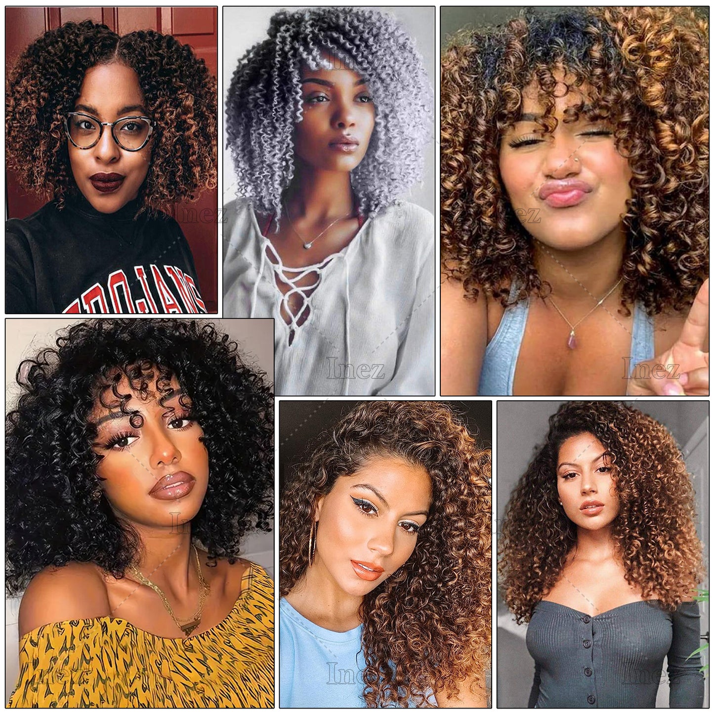 Marlybob Crochet Hair 8 Inch – Soft Natural Synthetic Curls