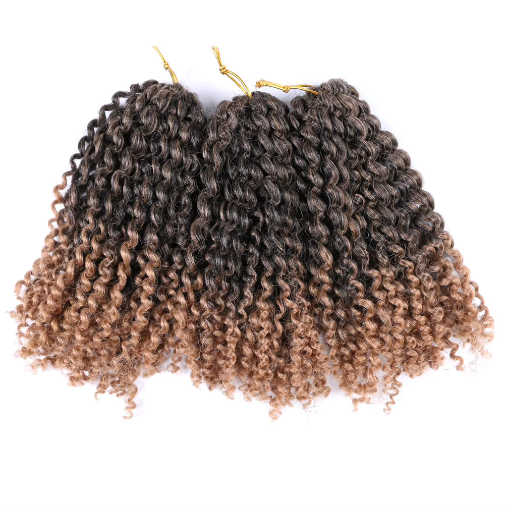 Marlybob Crochet Hair 8 Inch – Soft Natural Synthetic Curls