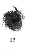 Messy Bun Extensions Wavy Donut Scrunchies