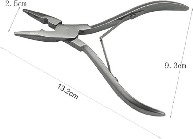 ✂️ Hair Extensions Plier Sealing Clamp – Professional Tool for Securing Bonds & Micro Rings