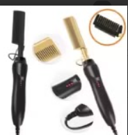 Ceramic Hot Comb - Fast Heating Straightener for Hair and Wigs