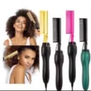 Ceramic Hot Comb - Fast Heating Straightener for Hair and Wigs