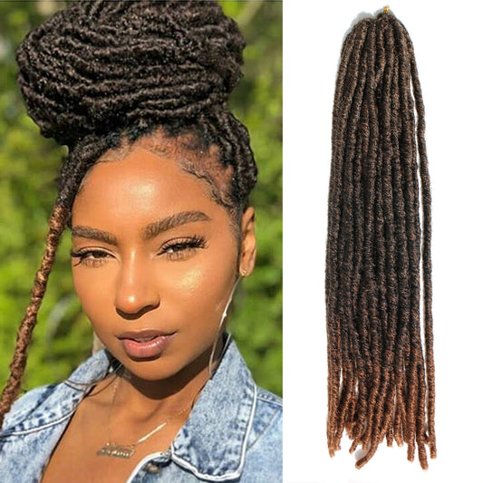 Straight Faux Locs – Natural Synthetic Crochet Hair