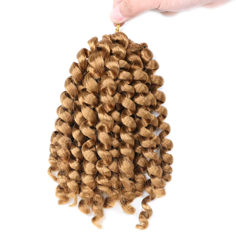 Wand Curl Crochet Hair 8 Inch – Soft Natural Synthetic Extensions