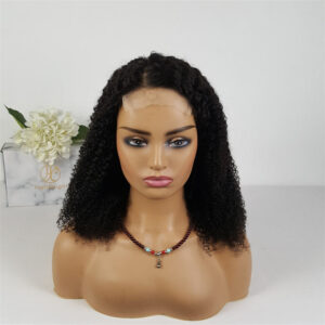 💇🏾‍♀️ Glueless Kinky Curly Wig 4×4 Lace Closure – 100% Human Hair | Full Curls & Natural Texture