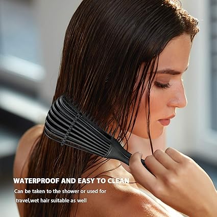 Detangling Hairbrush for Curly Hair – Wet & Dry Use | Gentle Glide Detangler