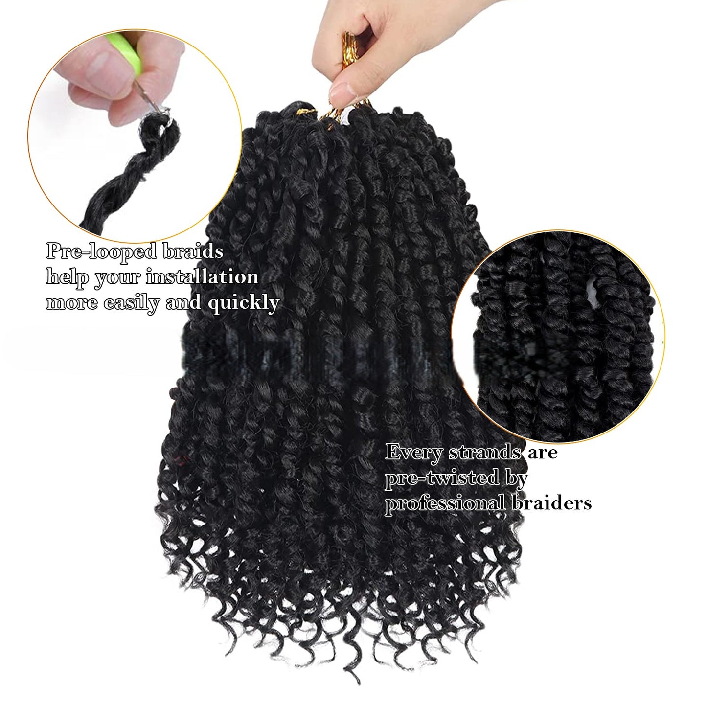 Pre-Twisted Passion Twist Hair – Soft, Lightweight Crochet Braids | Protective Style