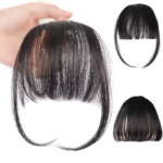 Straight Bangs with Clip Extensions
