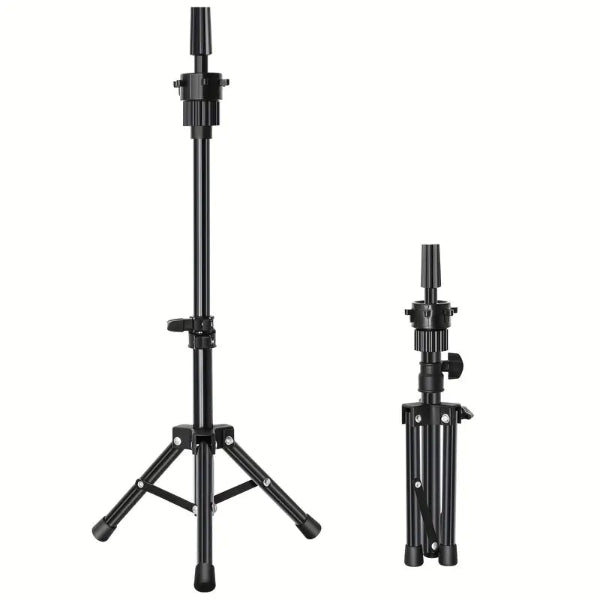 Heavy Wig Stand Tripod – Adjustable Mannequin Head Holder for Wig Styling (84×26×64cm)