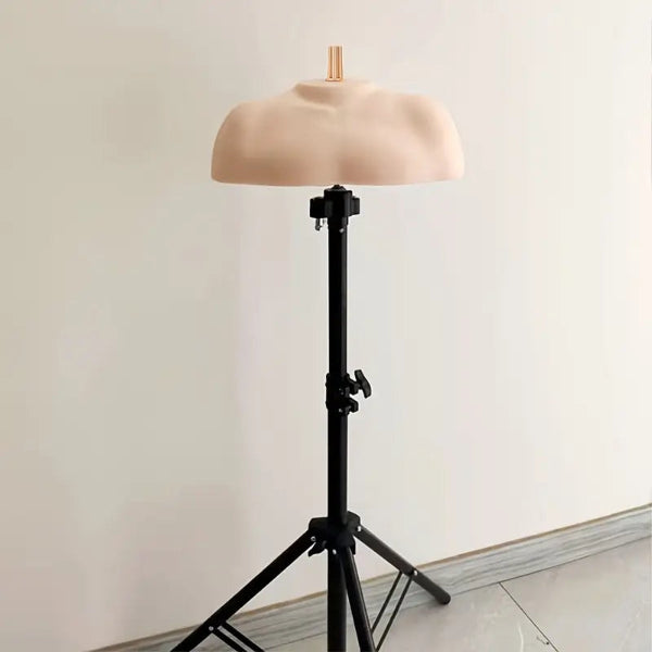 Heavy Wig Stand Tripod – Adjustable Mannequin Head Holder for Wig Styling (84×26×64cm)